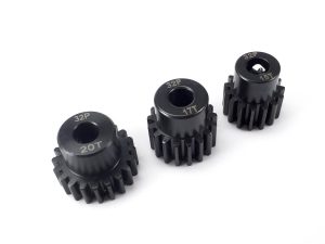 RCO 0.8Mod Pinion Set, 15/17/20t 5mm Shaft