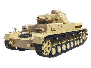 Henglong 1:16 German Dak PZKPFW.IV AUSF. F-1 with Infrared Battle System (2.4GHz + Shooter + Smoke + Sound + Metal Gearbox)