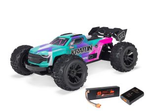ARRMA 1/16 MINI KRATON 3S DSC 4X4 RTR with Batt/Charg, Teal/Pink