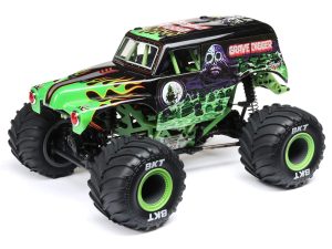LOS 1/18 Mini LMT 4WD Brushed Monster Truck RTR Grave Digger