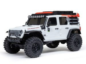 AXIAL 1/30 SCX30 Jeep Wrangler JLU 4X4 RTRRock Crawler White