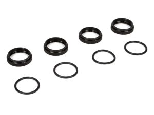 TLR 16mm Shock Nuts and O-rings: 8B 3.0