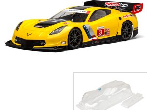 PRM 1/8 Chevrolet Corvette C7.R Clear Body: 1:8 GT (Long Wheelba
