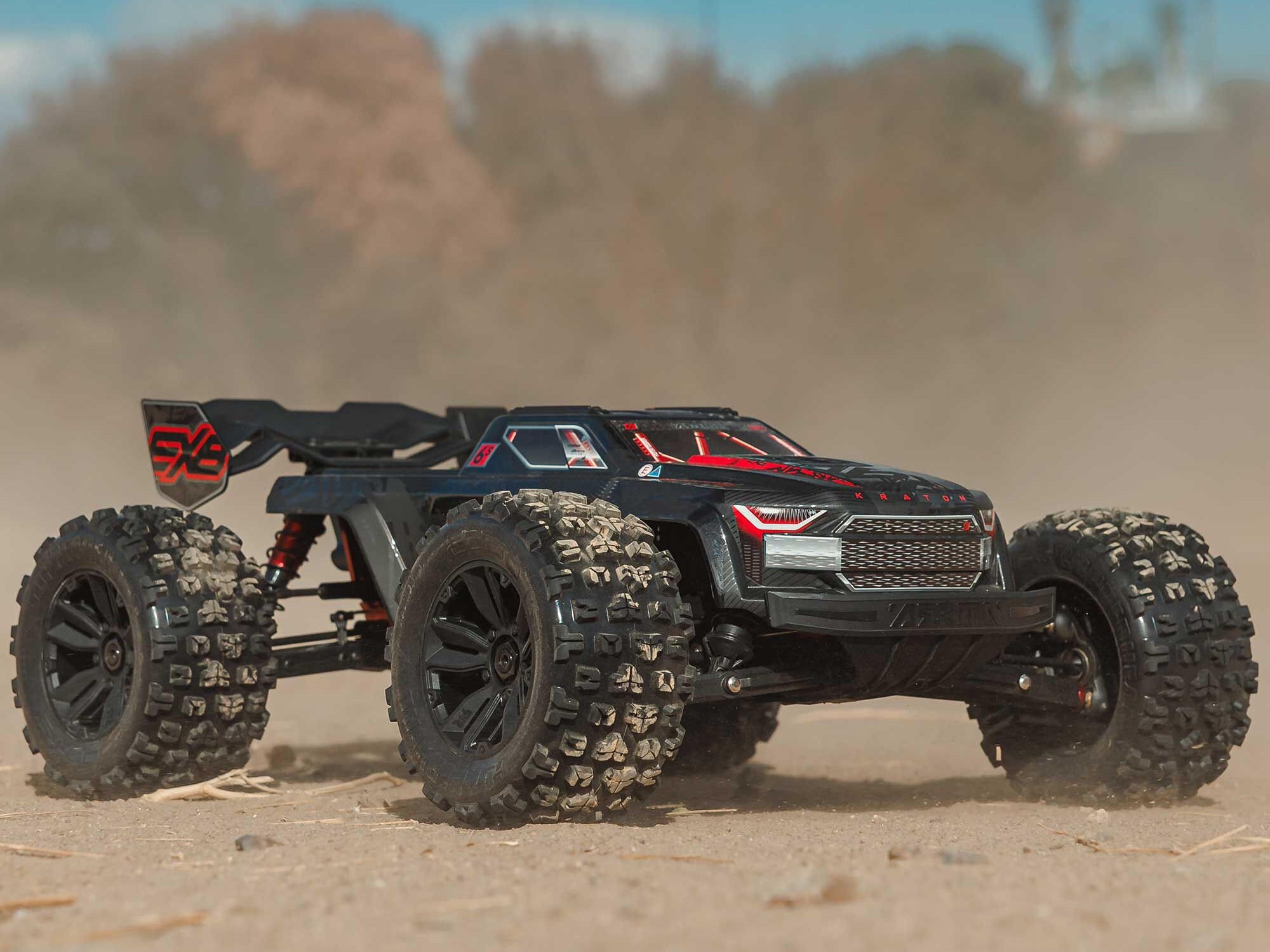 ARRMA 1/8 KRATON 6S EXB 4X4 RTR Speed Monster Truck Black - Image 17