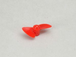 RACTIVE 2 Bladed 40mm Waterscrew  SR Red Nylon M4 LH