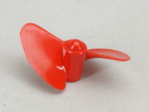 RACTIVE 2 Bladed 50mm Waterscrew  Red Nylon M5 LH