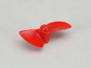 RACTIVE 2 Bladed 50mm Waterscrew  SR Red Nylon M4 LH