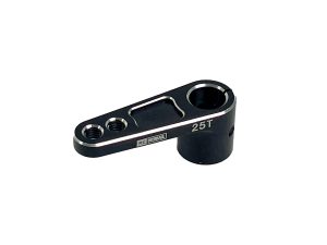 RCO 25T Aluminium Clamp Servo Horn Extened, Black