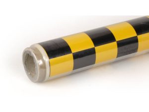 Oracover 2m ORACOVER Fun-3 Medium Chequered, Pearlescent Golden Cadmium Yellow + Black (60cm width)