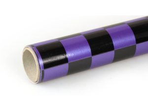 Oracover 2m ORACOVER Fun-3 Medium Chequered, Pearlescent Purple + Black (60cm width)