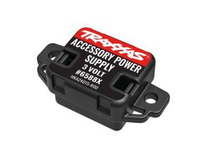 Traxxas Accessory power supply (regulated, 3V, 3 amp), power tap connector (with cable), 3x10 BCS (2), 2.6x8 BCS (2)