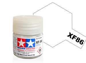 Tamiya Acrylic Mini XF-86 Flat Clear