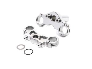 LOS Aluminum Triple Clamp Set, Silver: PM-MX/SM