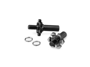 JConcepts B6.3 Fin Titanium Front Axle w/1mm adj spacer -Blk