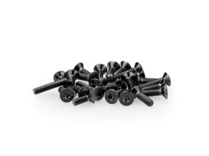 JConcepts B6.4 Ti Screw Set, Lower - Black (26pcs)