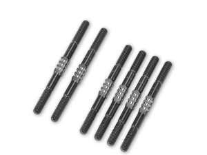 Schumacher B84 Fin Titanium Turnbuckle Set 6pc - Black