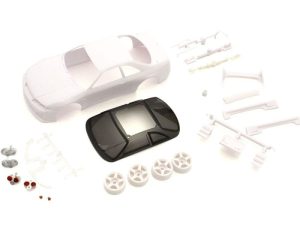 KYOSHO Bodyshell Nissan GT-R Nismo R33 Mini-Z + 4WD Rims (White Body)