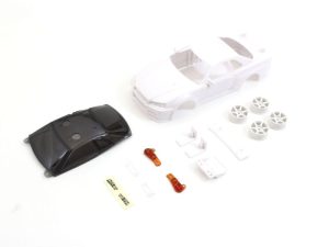 KYOSHO Bodyshell Nissan Skyline GT-R R34 Mini-Z + 4WD Rims (White Body)