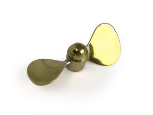 RACTIVE Brass Propeller (Classic), 2 Blade, 45mm, M4, RH