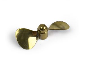 RACTIVE Brass Propeller (Classic), 2 Blade, 50mm, M4, LH