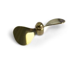 RACTIVE Brass Propeller (Classic), 2 Blade, 65mm, M4, LH