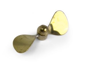 RACTIVE Brass Propeller (Classic), 2 Blade, 65mm, M4, RH