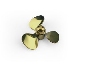RACTIVE Brass Propeller (Classic), 3 Blade, 35mm, M4, LH