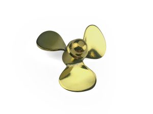 RACTIVE Brass Propeller (Classic), 3 Blade, 35mm, M4, RH
