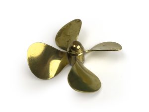 RACTIVE Brass Propeller (Classic), 4 Blade, 60mm, M4, LH