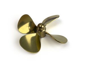 RACTIVE Brass Propeller (Classic), 4 Blade, 70mm, M4, LH