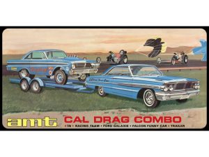AMT Cal Drag Combo 1964 Galaxie, AWB Falcon & Trailer