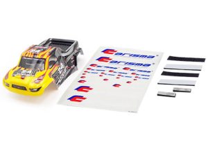 CARISMA GT24T TRUCK BODY PAINT ED BODY SET (YELLOW/BLACK)