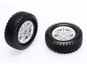 CEN RACING SCALE TIRES SET (PRE GLUED , 91X34X56MM HARD COMPOUND)