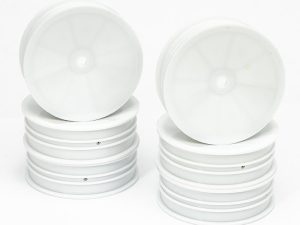 CENTRO 1/10 DISHED BUGGY FRONT 2WD SLIM FLEX WHEEL - 3 PAIRS (WHITE)