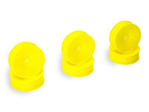 CENTRO 1/10 DISHED BUGGY FRONT 2WD SLIM WHEEL YELLOW - 3 PAIRS