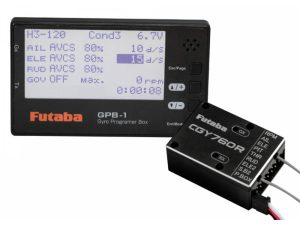 Futaba CGY760R-GPB1 3-Axis Helicopter Gyro, T-FHSS/FASSTest Rx and Governor with Programmer