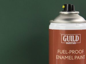 Guild Lane Chroma Enamel Fuelproof Paint Matt Dark Green (400ml Aerosol)