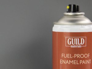 Guild Lane Chroma Enamel Fuelproof Paint Matt Dark Grey (400ml Aerosol)