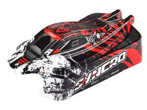 CORALLY POLYCARBONATE BODY SYNCRO PAINTED CUT DECALS RED COLOUR