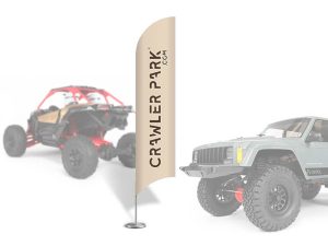 CRAWLER PARK 1/10TH SCALE BEACH FLAGS (2PCS)