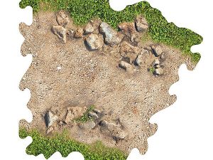 CRAWLER PARK 3 X ROCK BEND FOR 1/24 RC CRAWLER PARK CIRCUIT