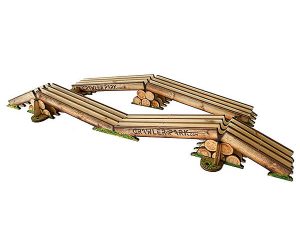 CRAWLER PARK AXES CROSSING OBSTACLE FOR 1/24 RC CRAWLER PARK CIRCUIT