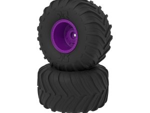 ARRMA dBoots Chevron MT Tire Set, Glued, Purple