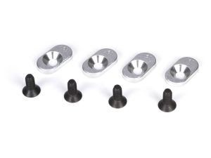 LOS Engine Mount Inserts & Screws 18 58 (4): 5IVE-T, MINI WRC
