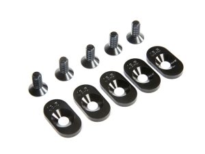 EngineMntInsert&Screws, BLK, 18.5T(5): 5ive-T 2.0