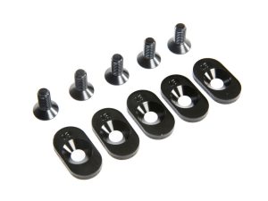 LOS EngineMntInsert&Screws, BLK, 18T(5): 5ive-T 2.0