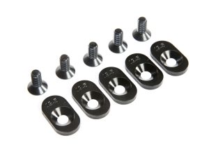 LOS EngineMntInsert&Screws, BLK, 19.5T(5): 5ive-T 2.0