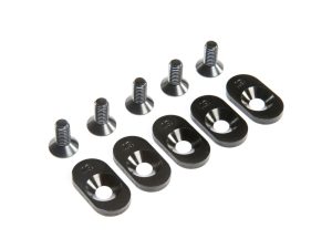 LOS EngineMntInsert&Screws, BLK, 19T(5): 5ive-T 2.0