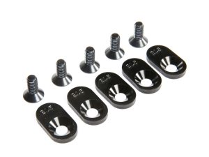 LOS EngineMntInsert&Screws, BLK, 21.5T(5): 5ive-T 2.0