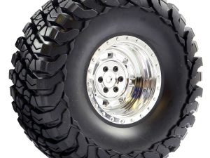 FASTRAX 1:10 CRAWLER GRANITE 2.2 SCALE WHEEL ø140MM TYRE (CHROME)(2)